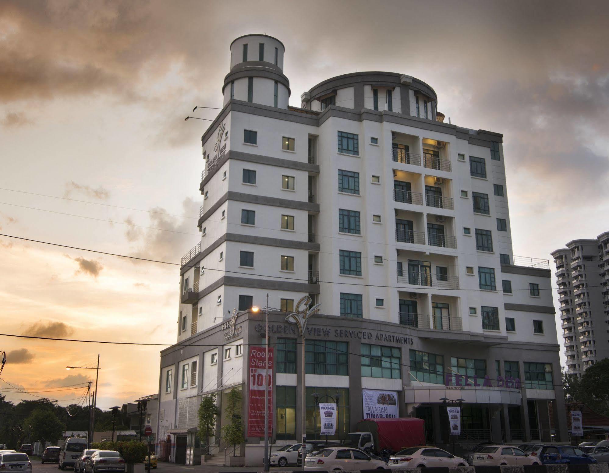 Golden View Serviced Apartments Tanjung Tokong Kültér fotó